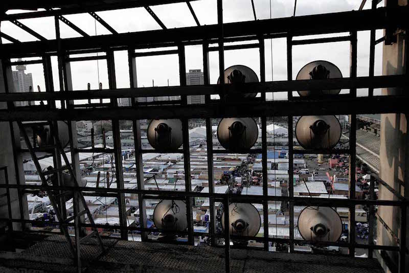 Speakers in Tafawa Balewa Square, Lagos. Photo by Emeka Ogboh